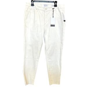 NWT Sofia Jeans White Evil Eye Skinny Ankle Jeans Size 18